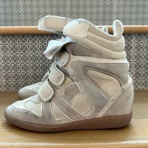 Isabel Marant Willow Sneakers Size 37 Beige
